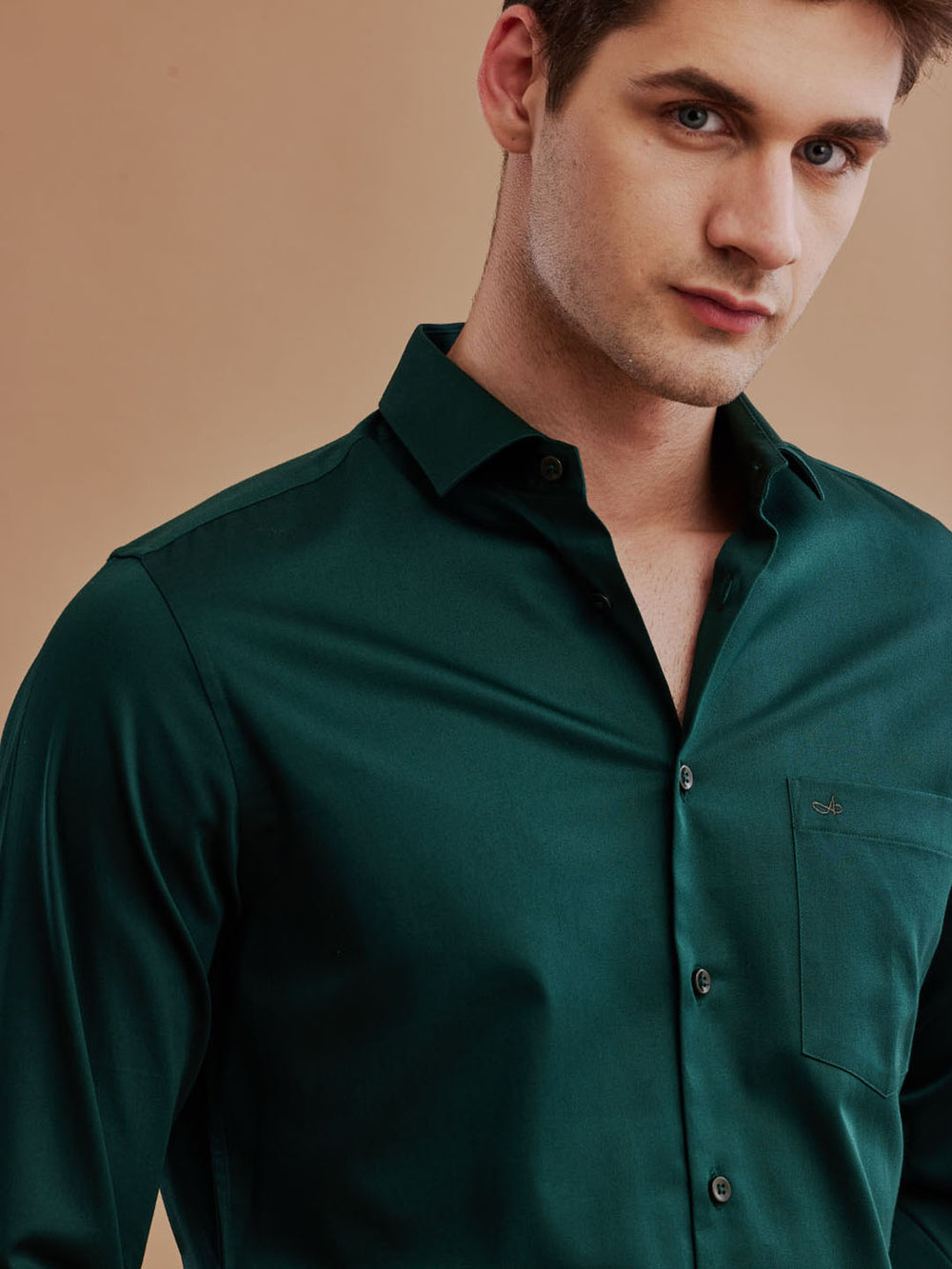 Buy Men Satin Stretch Formal Green Shirt Online - Aldeno L Buy Men Satin Stretch Formal Green Shirt Online - Aldeno L