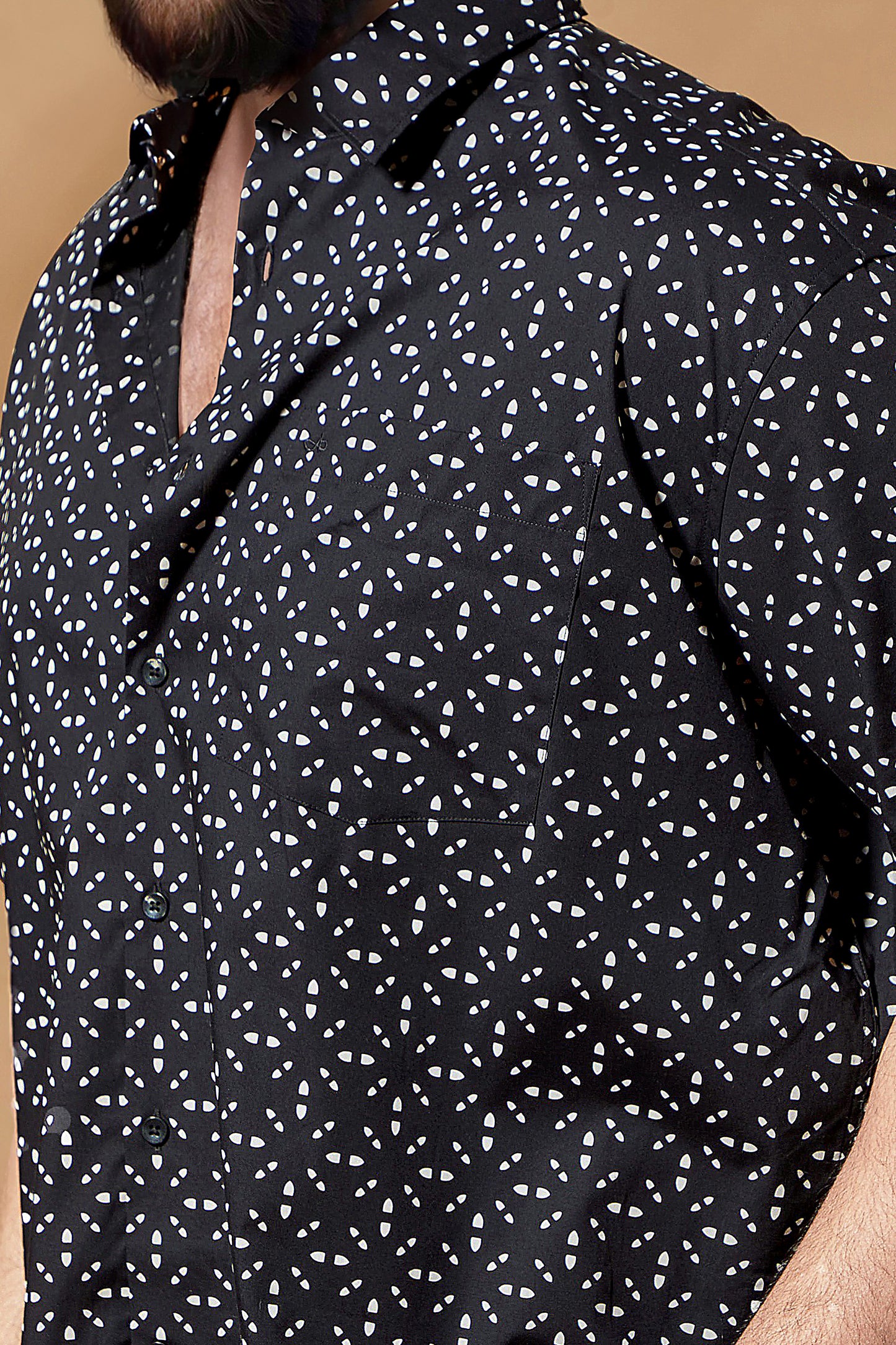 Aldeno Men Black Casual Shirt (PINIA)