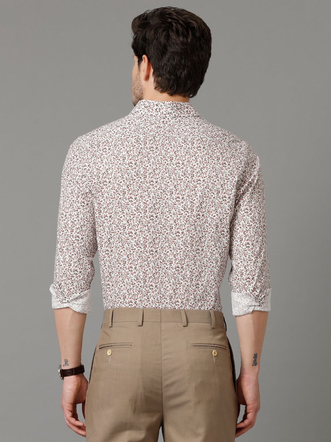 Aldeno Mens Regular Fit Floral Print Multi Casual Cotton Shirt (STIAN)